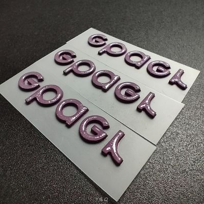 Emblèmes de transfert de chaleur en silicone 3D en relief Transfert personnalisé