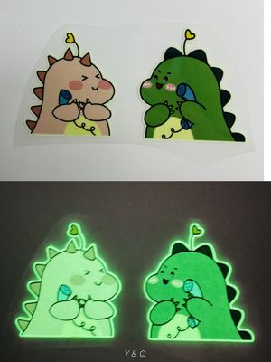 Logo personnalisé Glow In The Dark Transfert de chaleur lumineux étanche