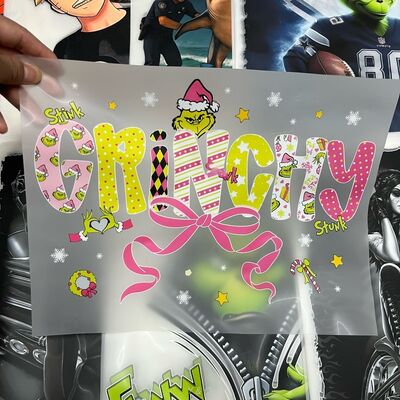 No MOQ Ready to Press DTF Transfer Label Custom Logo Plastisol Digital Ink Printing