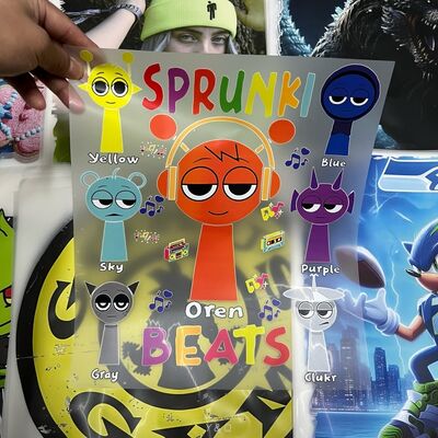 Custom High Quality Machine Washable High Stretch DTF Transfers with Customizable Designs for Clothing and Bags