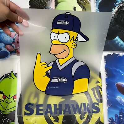 Aanpasbare Ontwerpen Zeer Rekbaar Machinewasbaar DTF Warmteoverdrachten en Labels voor Kleding en Tassen