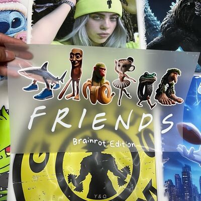 Custom Machine Washable High Stretch DTF Transfers with Customizable Designs for Clothing and Bags