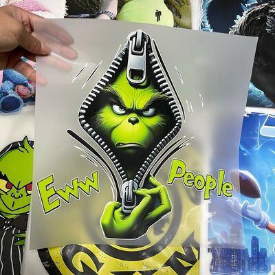 Machine Washable High Stretch Customizable Designs DTF Transfers and Heat Transfer Stickers