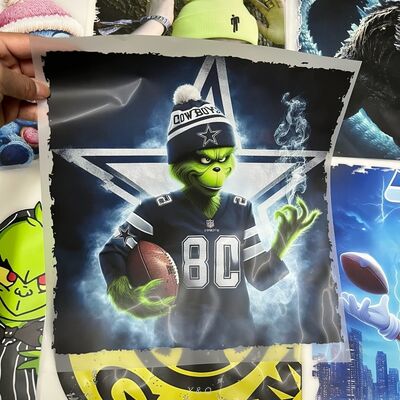 Wholesale High Quality Machine Washable High Stretch Customizable Designs DTF Labels and DTF Heat Transfers