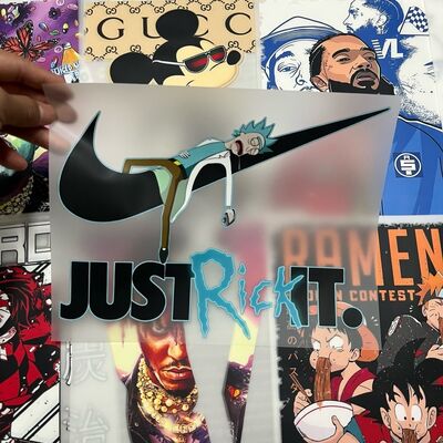 Wholesale Custom DTF Labels High Quality Heat Transfers for Clothing Bags