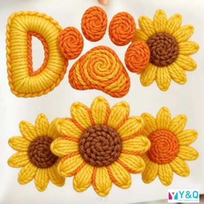 Faux Fur Texture DTF Transfers - Machine Washable High Stretch Heat Transfer Logos for Custom Apparel