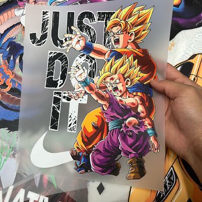 Goku Dtf Transfer – Custom Dragon Ball Heat Press Sticker For T Shirts, Hoodies & More