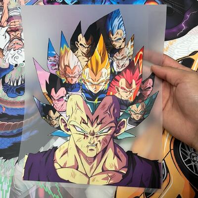 Majin Vegeta DTF Transfer – Custom Saiyan Iron On Sticker, Ready To Press Plastisol Heat Transfer For T Shirts & Apparel