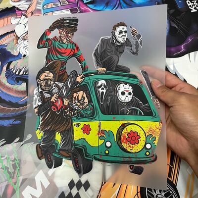 Custom Scooby Horror Monsters Iron On Transfer – Ready To Press Dtf Stickers For T Shirts, Trending Heat Transfer Printing Designs With Easy Application