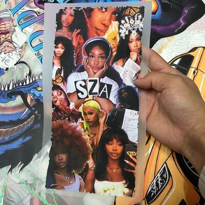 SZA High Quality Custom Logo Sticker – Vinyl Film DTF Print Heat Transfers, Ready To Press Iron On For Clothes