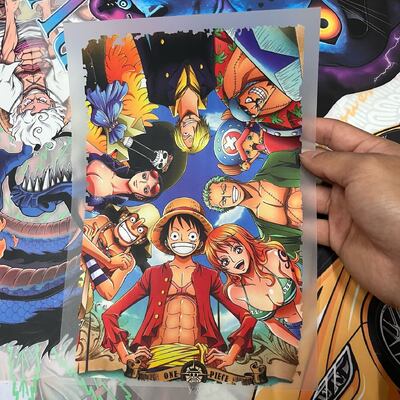 One Piece Group In Circle Poster High Quality Custom Logo DTF Sticker – Vinyl Film Dtf Print Heat Transfers, Ready To Press Iron On For Clothes