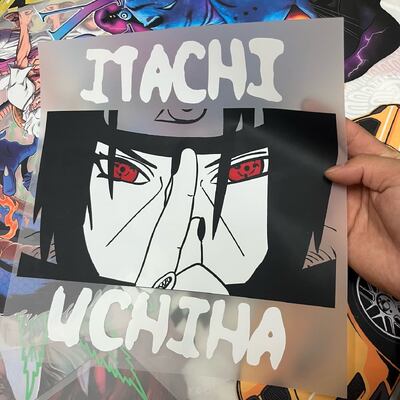 Custom Size DTF Heat Transfer Stickers – High Quality PET Film, Durable & Ready To Press For Naruto Itachi Uchiha T-Shirt Brand Design