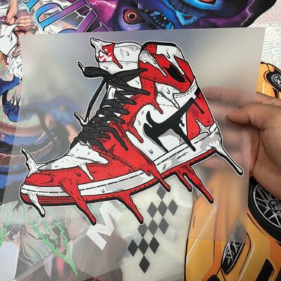 High-Quality Ready to Press DTF Heat Transfer Stickers – Customizable Size on Durable PET Film for T-Shirt Branding & Custom Design